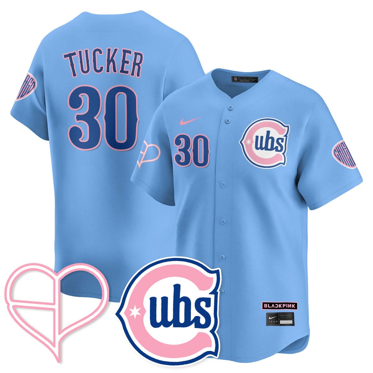 Chicago Cubs BLΛƆKPIИK 2025 Limited Jersey - All Stitched