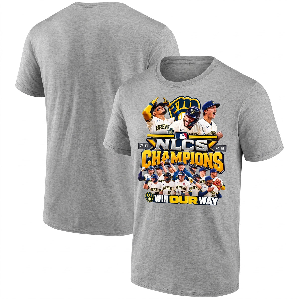 MIL NLCS Champions Win Our Way One Side T-Shirt - Printed