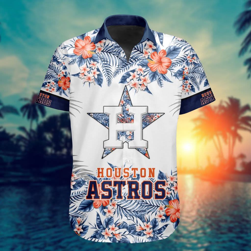 Houston Astros Special Hawaiin Design Button Shirt ST2401 - The Lucky Shops