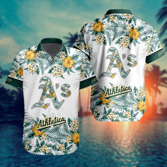 Oakland Athletics Special Hawaiin Design Button Shirt ST2401 - The Lucky Shops