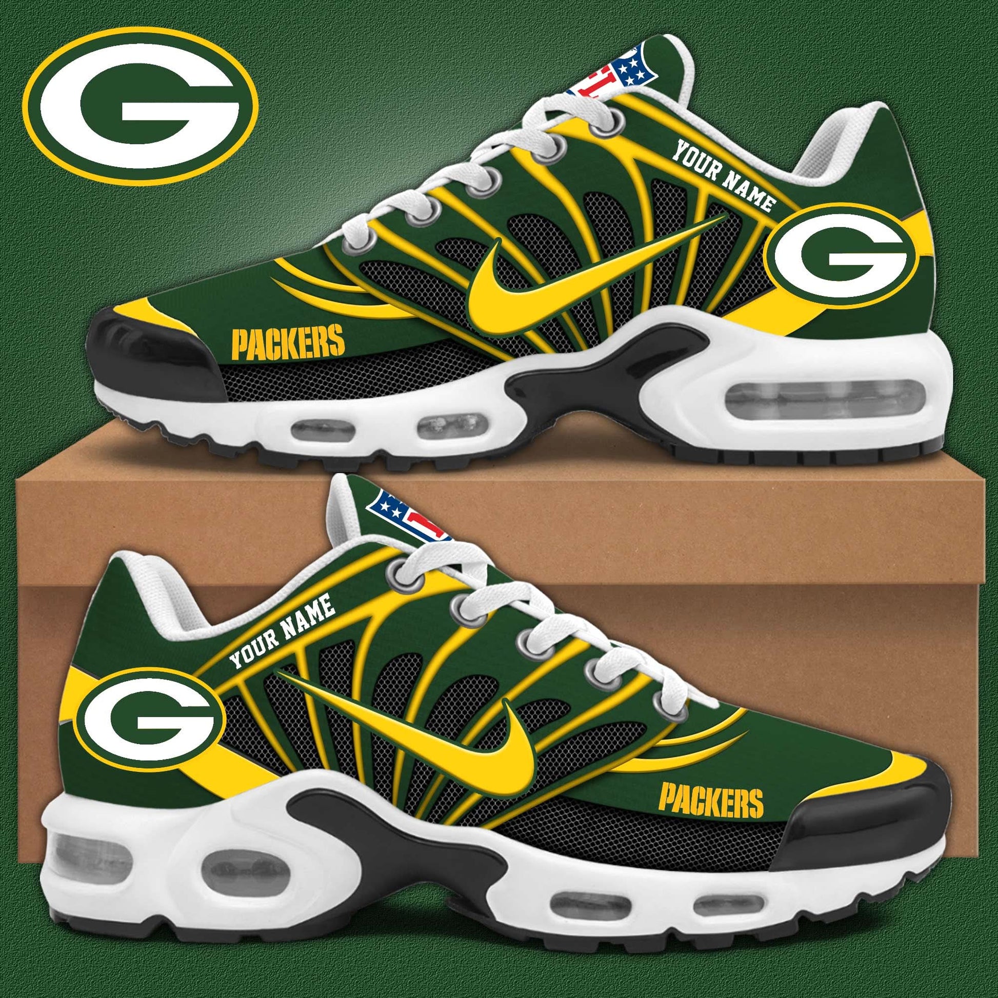 Green Bay Packers Personalized Shoes Limited Edition