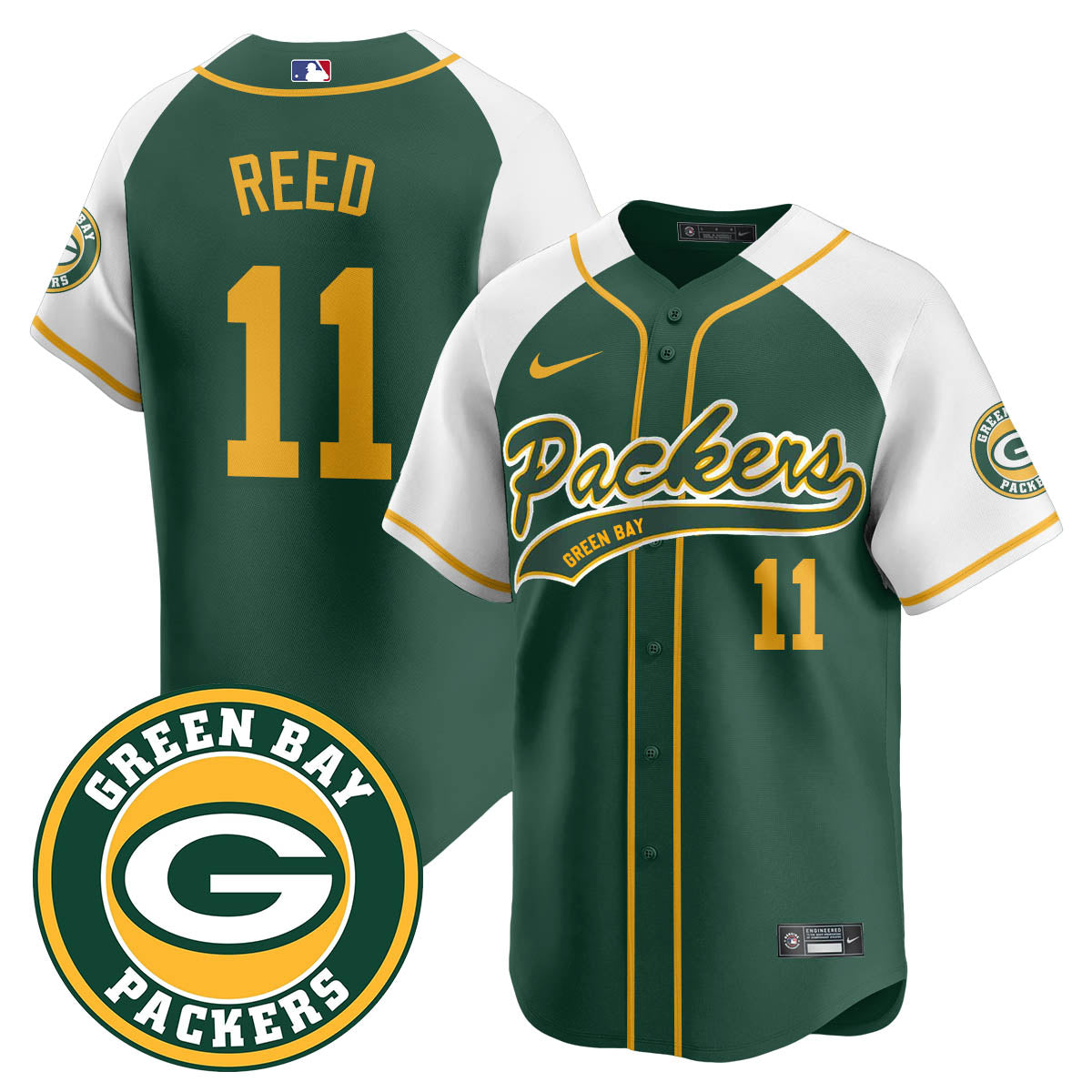 Green Bay Packers Limited Baseball Jersey - All Stitched