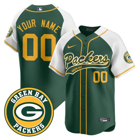 Green Bay Packers Limited Baseball Custom Jersey - All Stitched