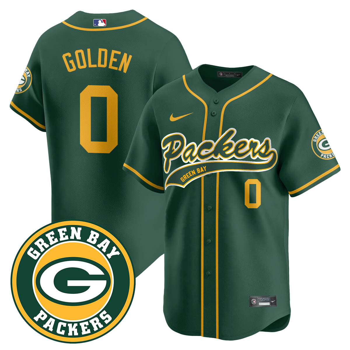 Green Bay Packers Limited Baseball Jersey - All Stitched