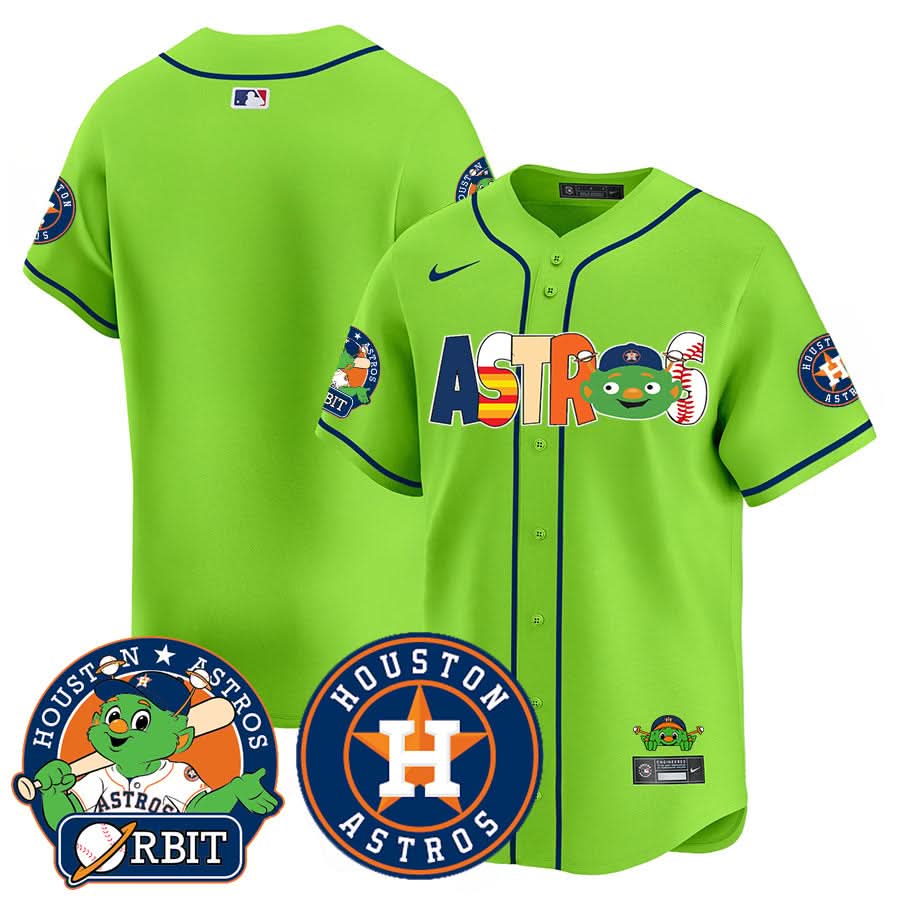 Houston Astros Orbit Vapor Premier Jersey - All Stitched