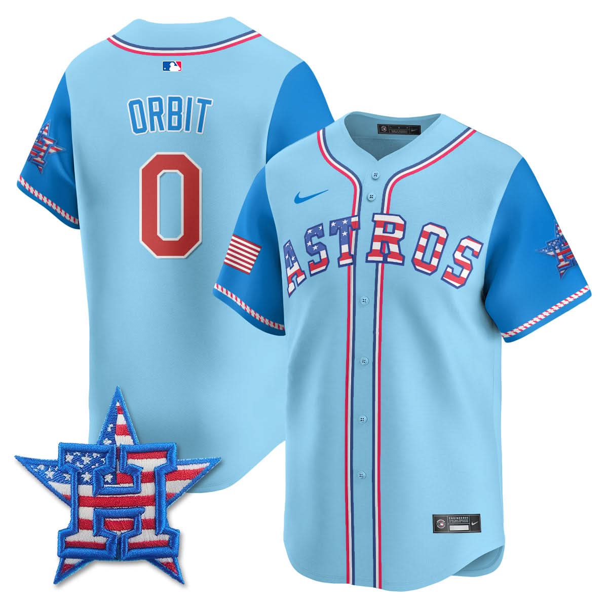 Houston Astros 2025 Fourth of July Jersey - All Stitched