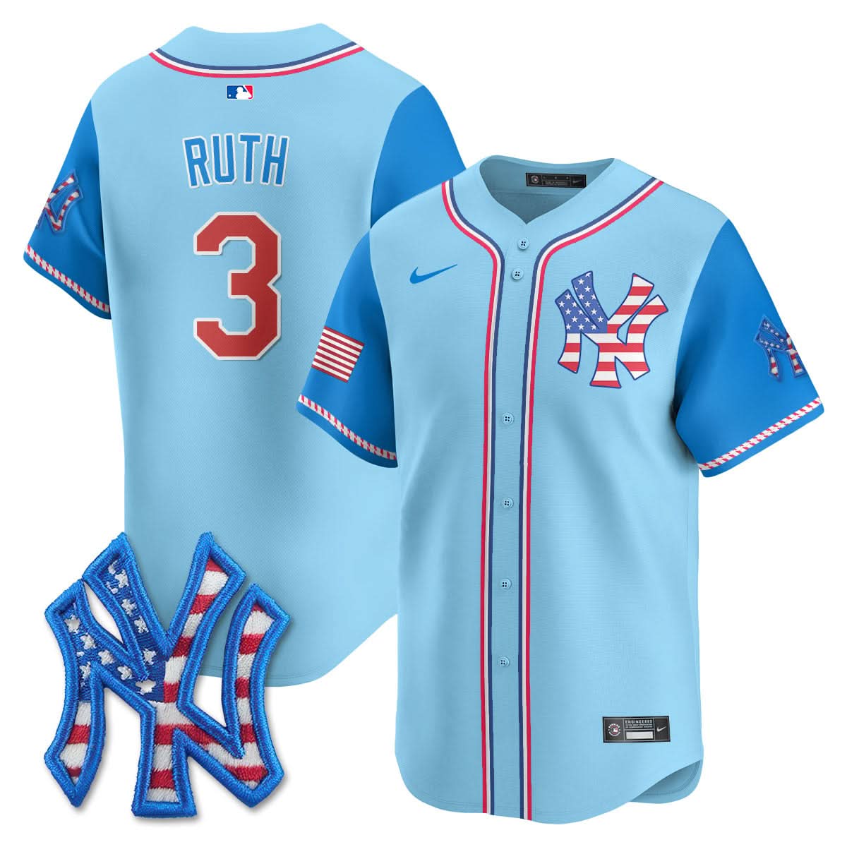 New York Yankees 2025 Fourth of July Jersey - All Stitched