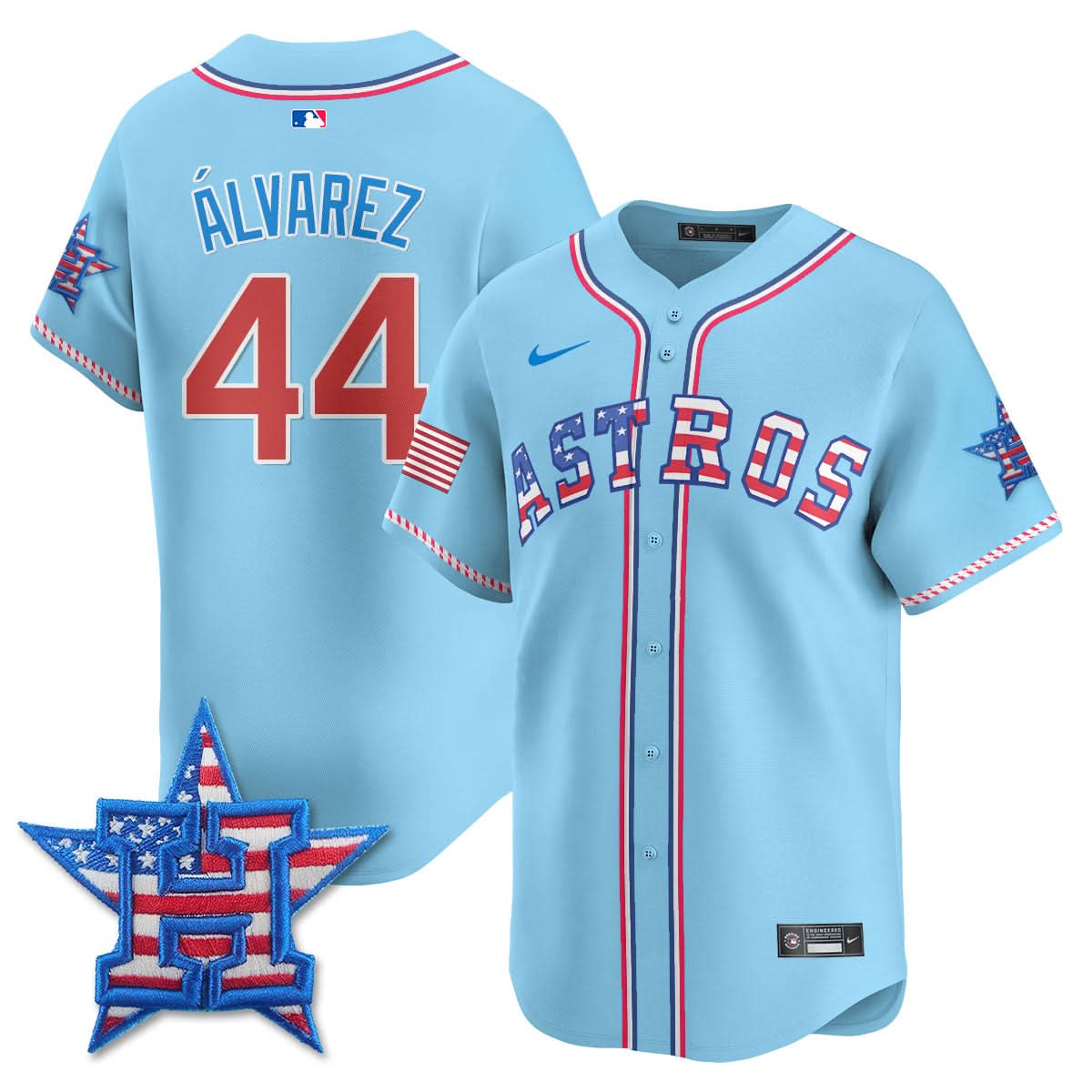 Houston Astros 2025 Fourth of July Jersey - All Stitched