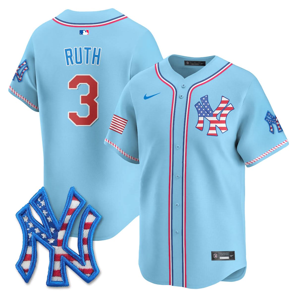 New York Yankees 2025 Fourth of July Jersey - All Stitched