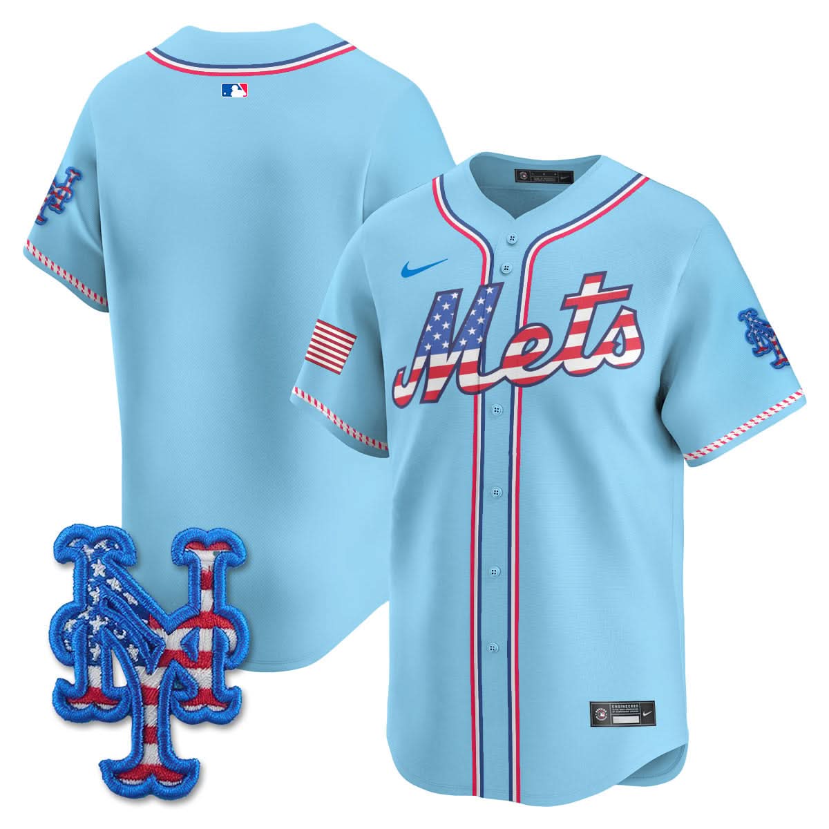 New York Mets 2025 Fourth of July Jersey - All Stitched