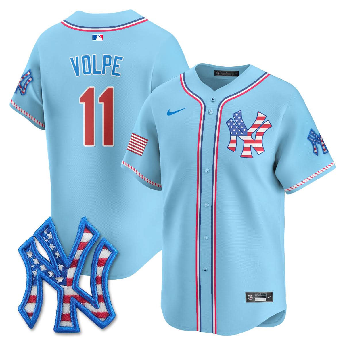 New York Yankees 2025 Fourth of July Jersey - All Stitched