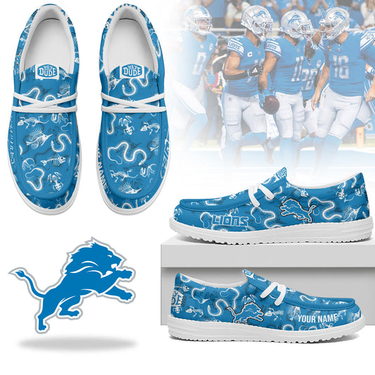 Detroit Lions Halloween Hey Dude Shoes