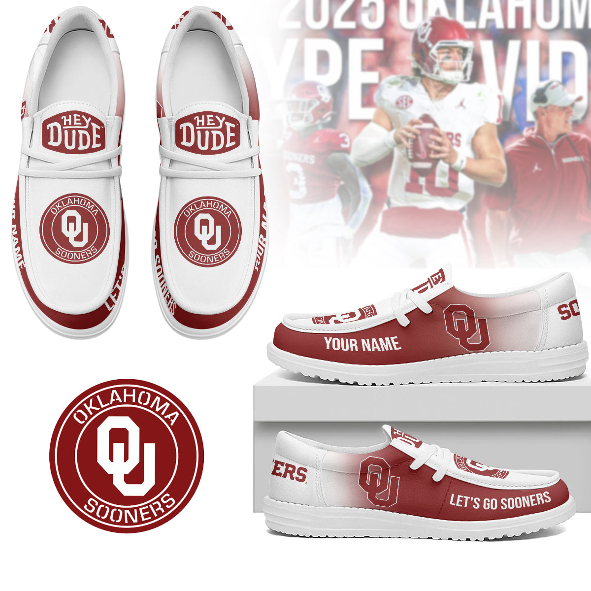 Oklahoma Sooners | Premium Loafer Shoes