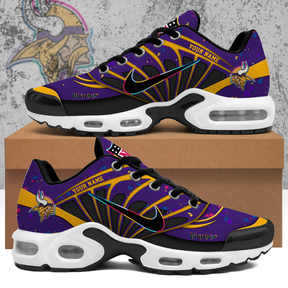 Minnesota Vikings 2025 Crucial Catch Air Max Shoes