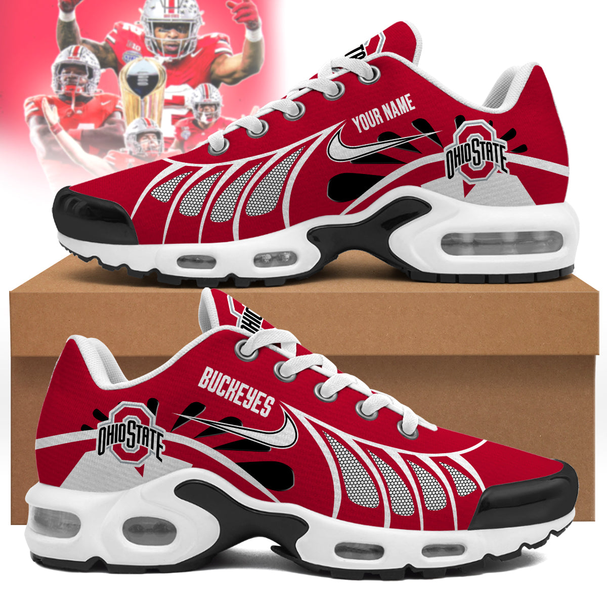 Ohio State Buckeyes | Personalized Air Max Shoes Limited Edition