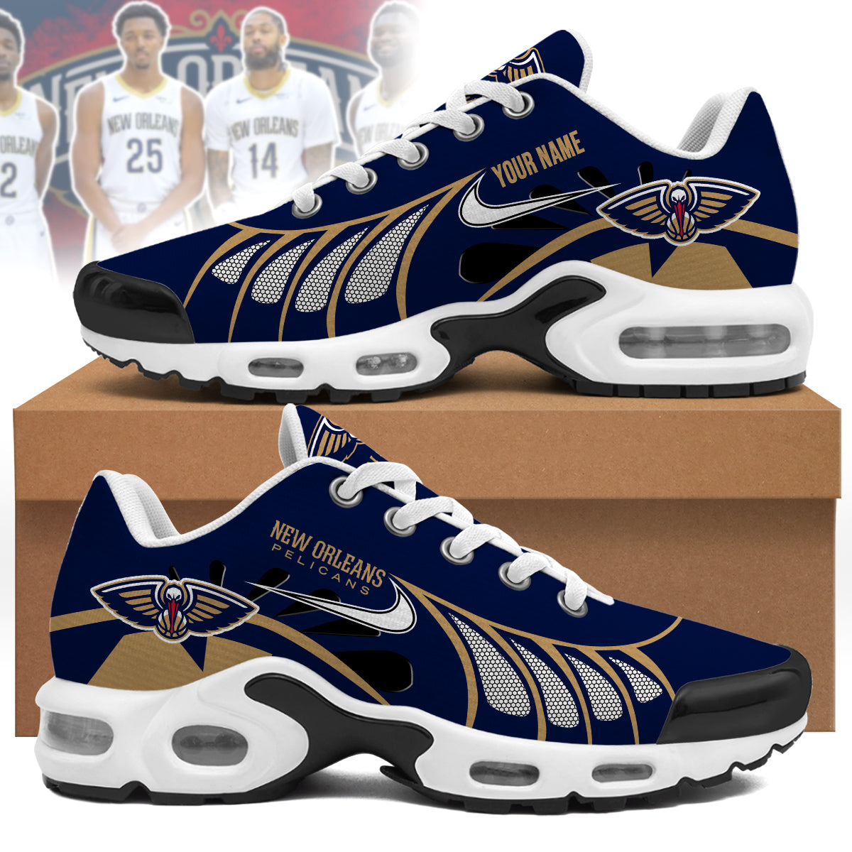 New Orleans Pelicans | Personalized Air Max Shoes Limited Edition