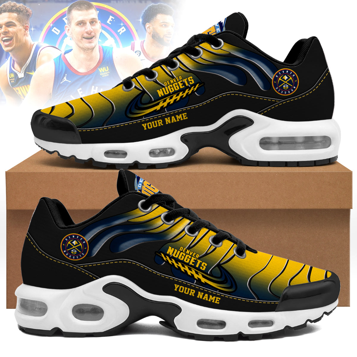 Denver Nuggets Personalized Air Max Shoes