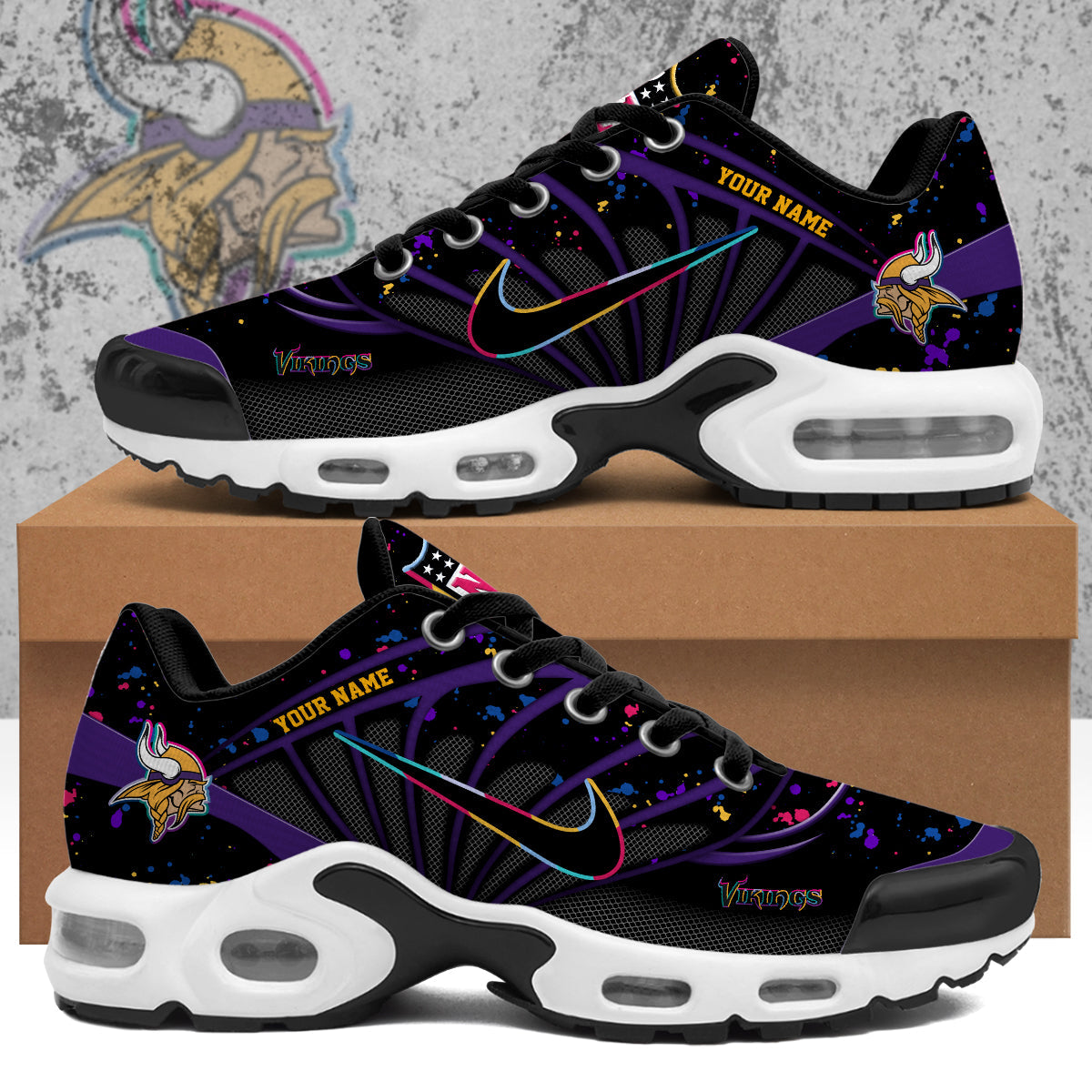 Minnesota Vikings 2025 Crucial Catch Air Max Shoes