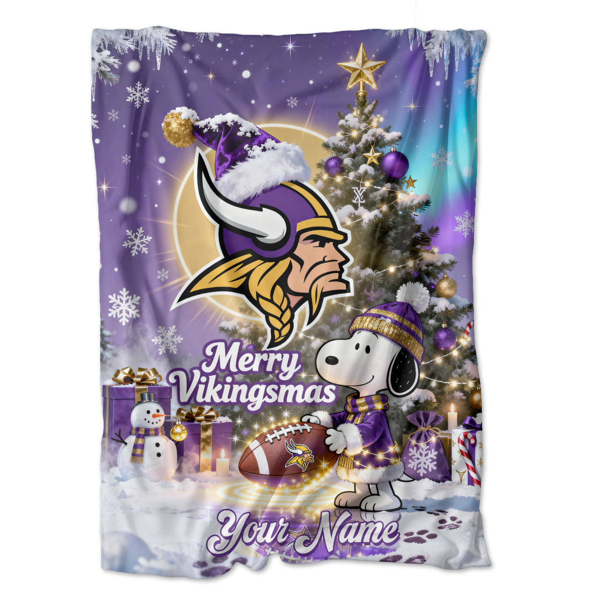 MIN x SNP | Premium Christmas Fleece Blanket & Throw Pillow