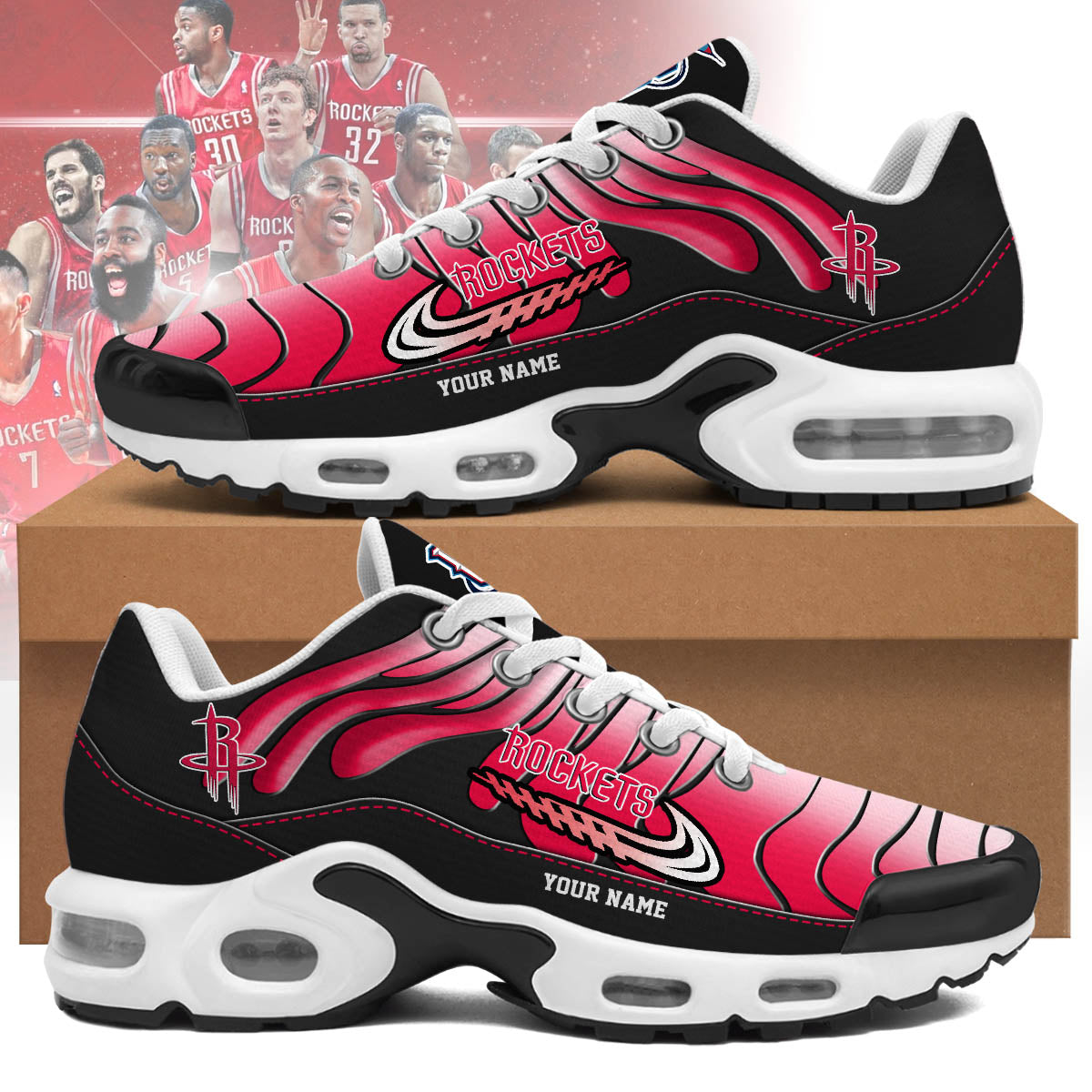Houston Rockets Personalized Air Max Shoes