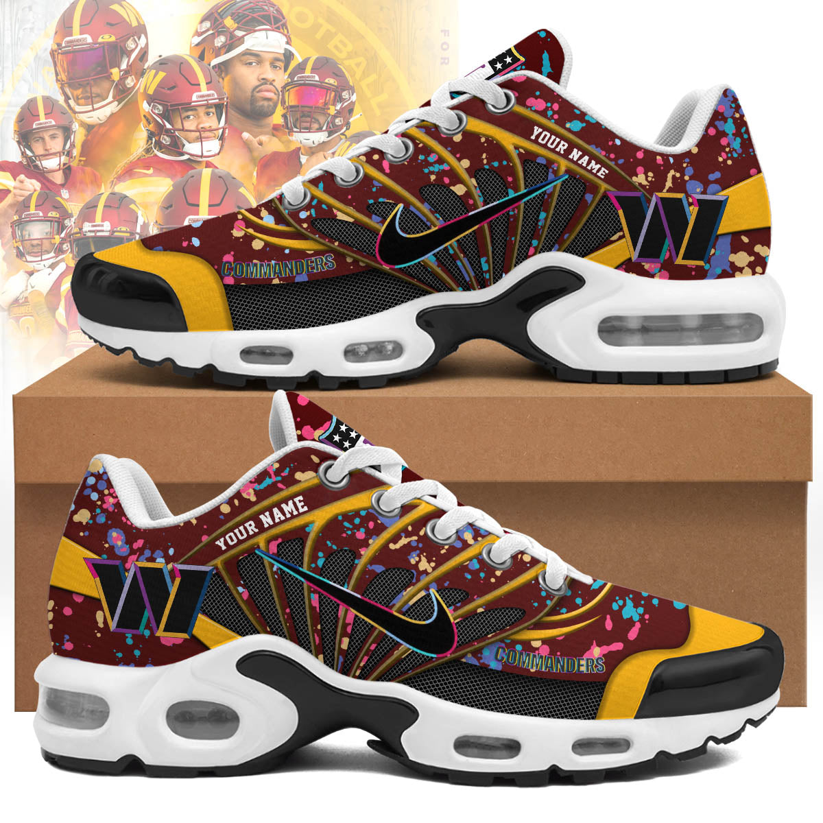 Washington Commanders 2025 Crucial Catch Air Max Shoes
