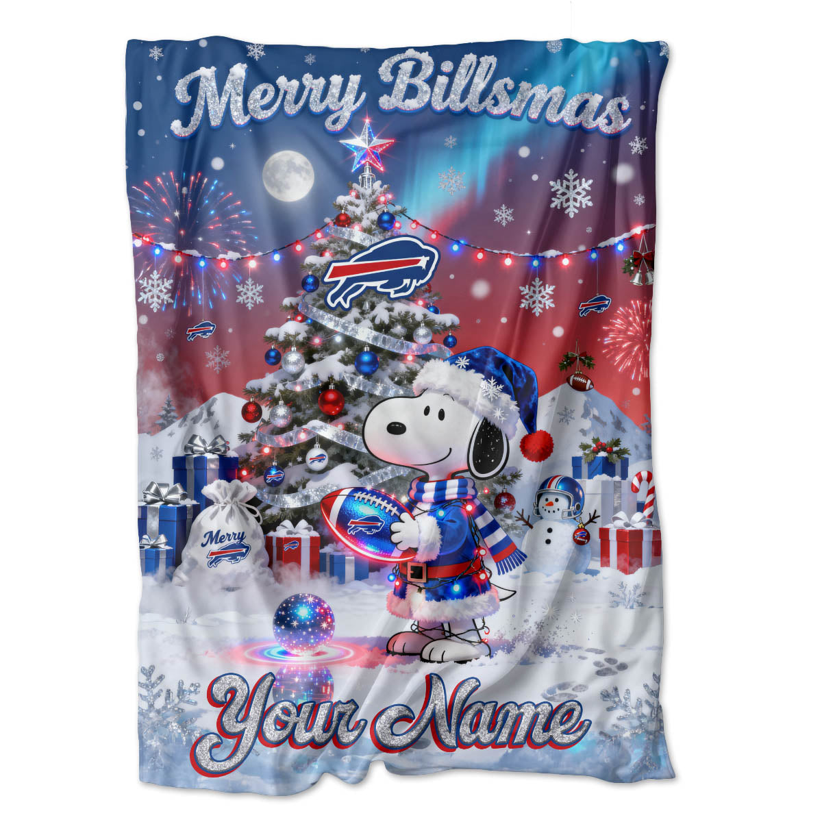 BUF x SNP | Premium Christmas Fleece Blanket & Throw Pillow