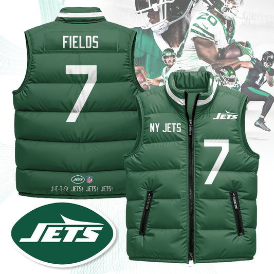 New York Jets Unisex Puffer Vest - Printed