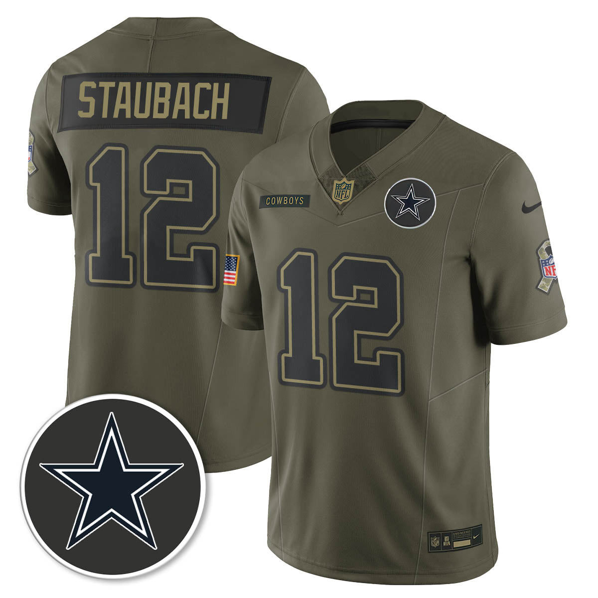 Dallas Cowboys 2025 Salute to Service Limited Jersey - All Stitched
