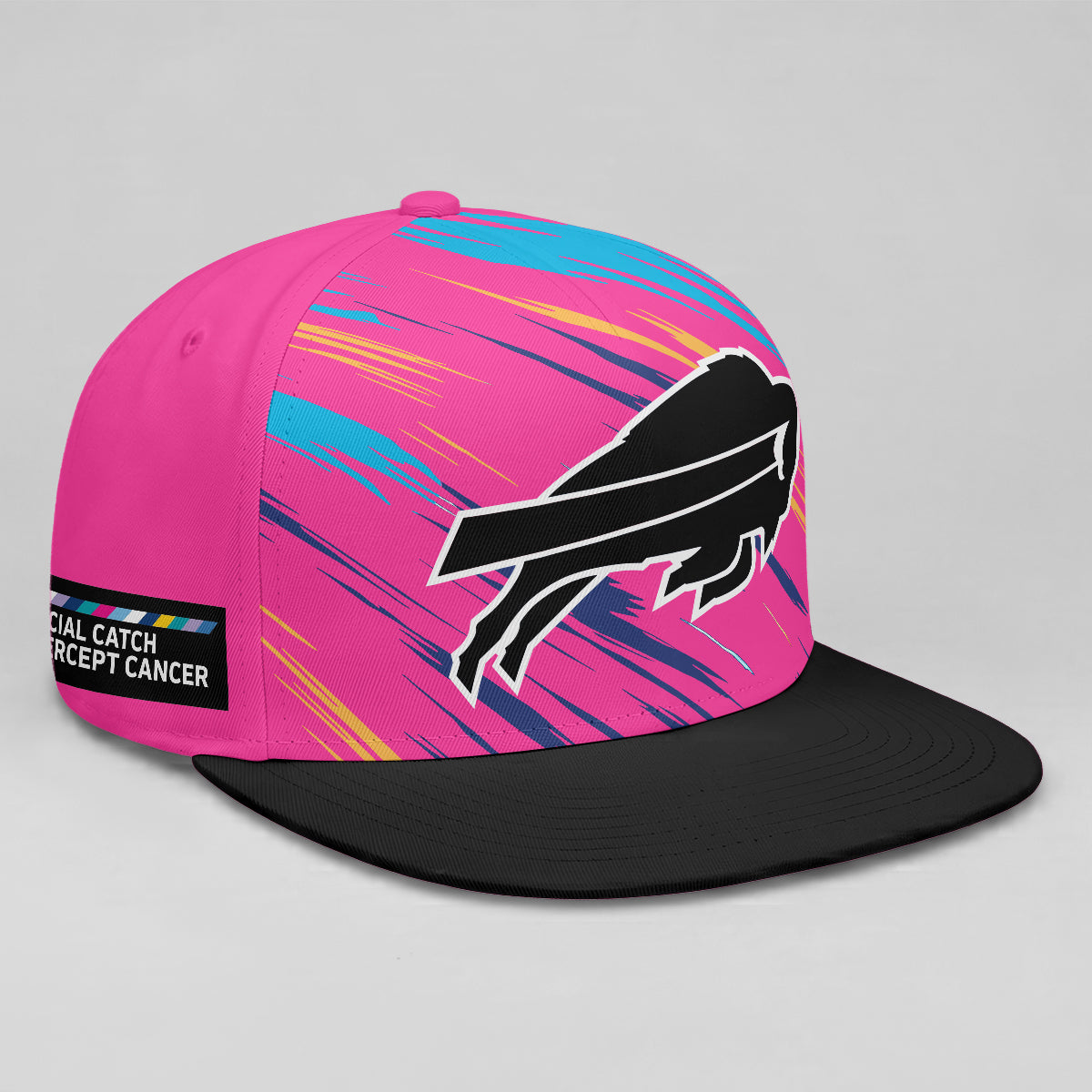 BUF Intercept Cancer 2026 Edition Custom Snapback Cap - Printed
