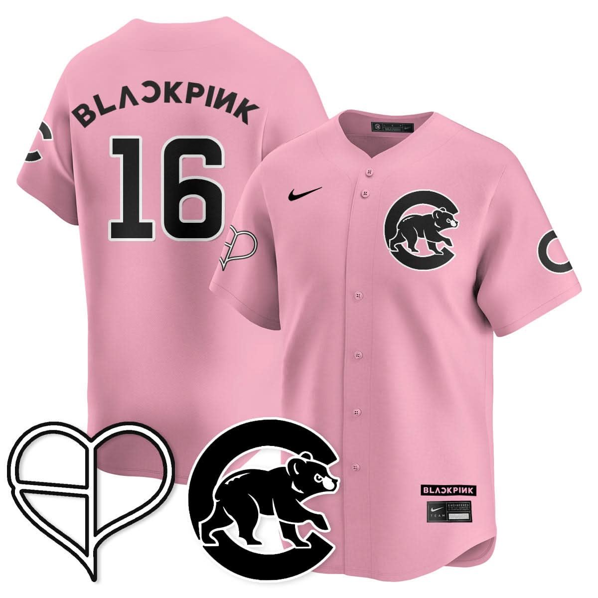 Chicago Cubs BLΛƆKPIИK 2025 Limited Jersey - All Stitched
