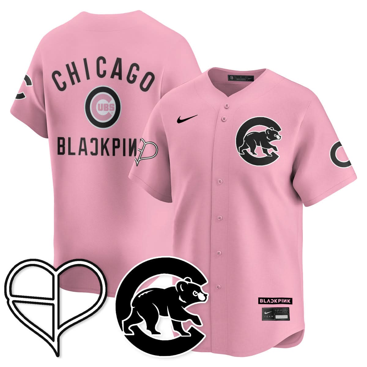 Chicago Cubs BLΛƆKPIИK 2025 Limited Jersey - All Stitched