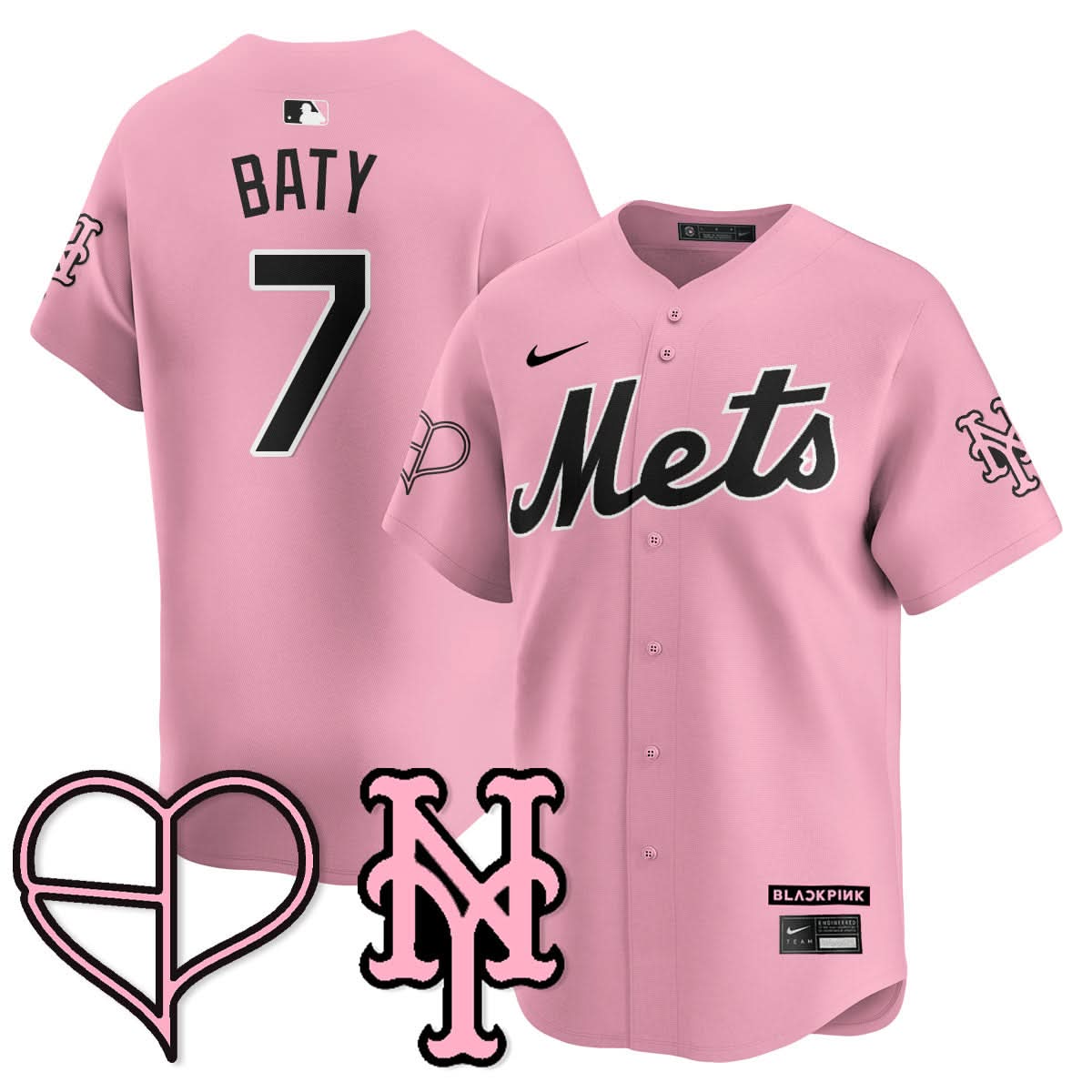 New York Mets BLΛƆKPIИK 2025 Limited Jersey - All Stitched