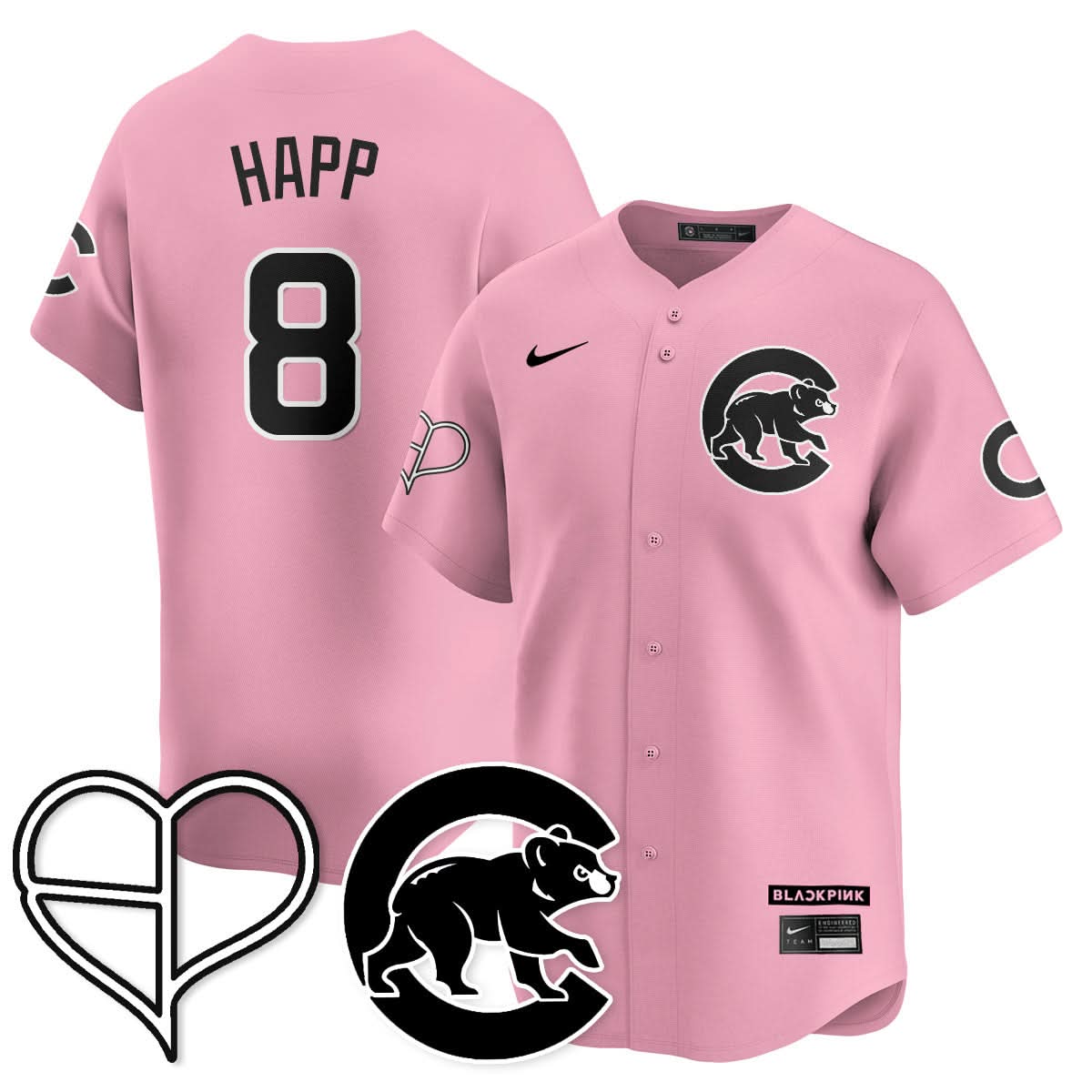 Chicago Cubs BLΛƆKPIИK 2025 Limited Jersey - All Stitched