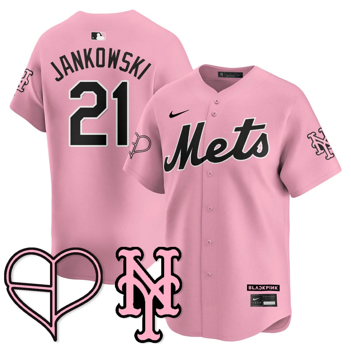 New York Mets BLΛƆKPIИK 2025 Limited Jersey - All Stitched