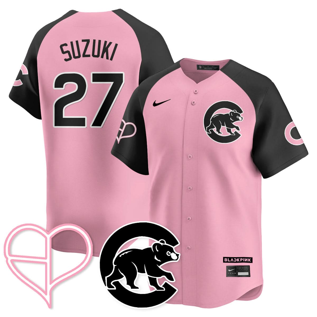Chicago Cubs BLΛƆKPIИK 2025 Limited Jersey - All Stitched