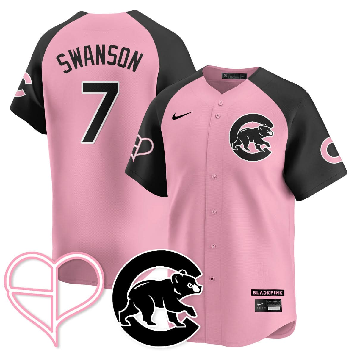 Chicago Cubs BLΛƆKPIИK 2025 Limited Jersey - All Stitched