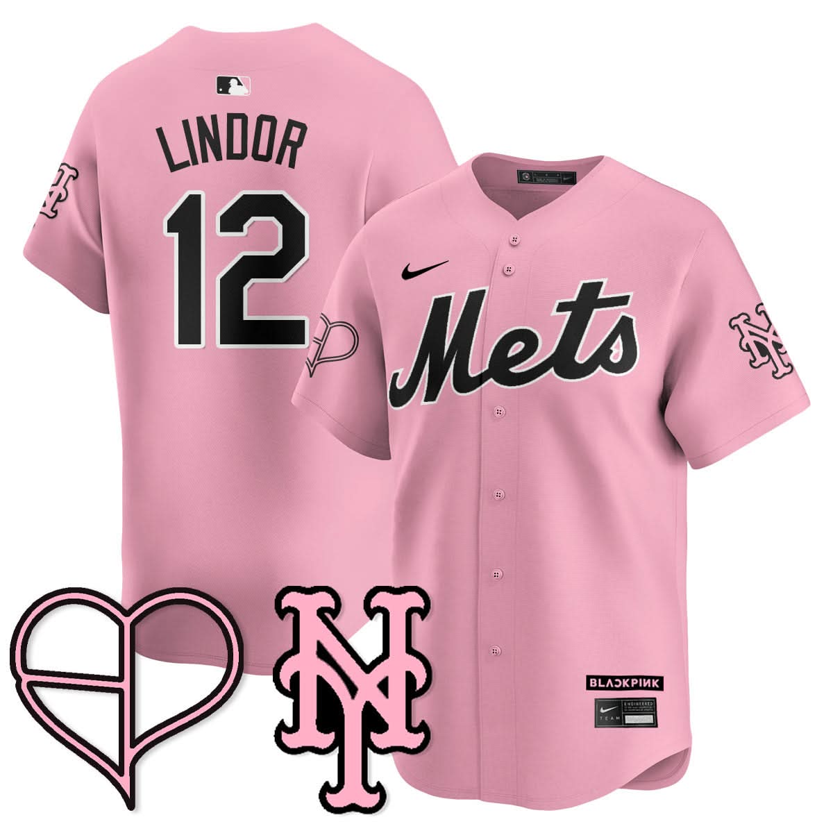 New York Mets BLΛƆKPIИK 2025 Limited Jersey - All Stitched
