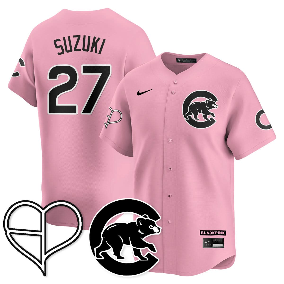 Chicago Cubs BLΛƆKPIИK 2025 Limited Jersey - All Stitched