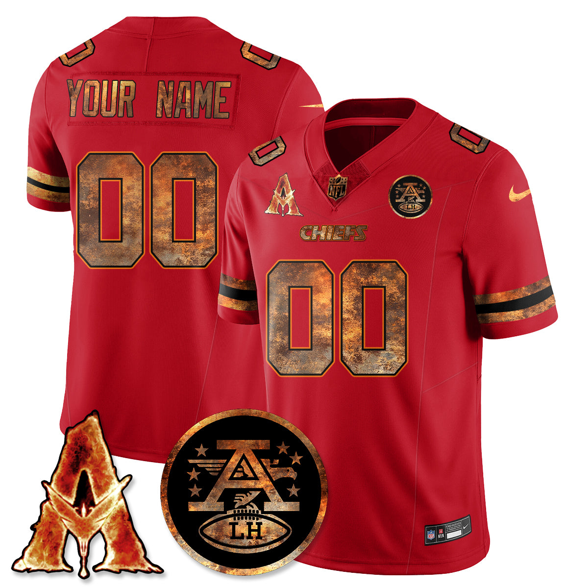 Custom KC x Avatar 3 Fire and Ash Jersey V2 - Stitched