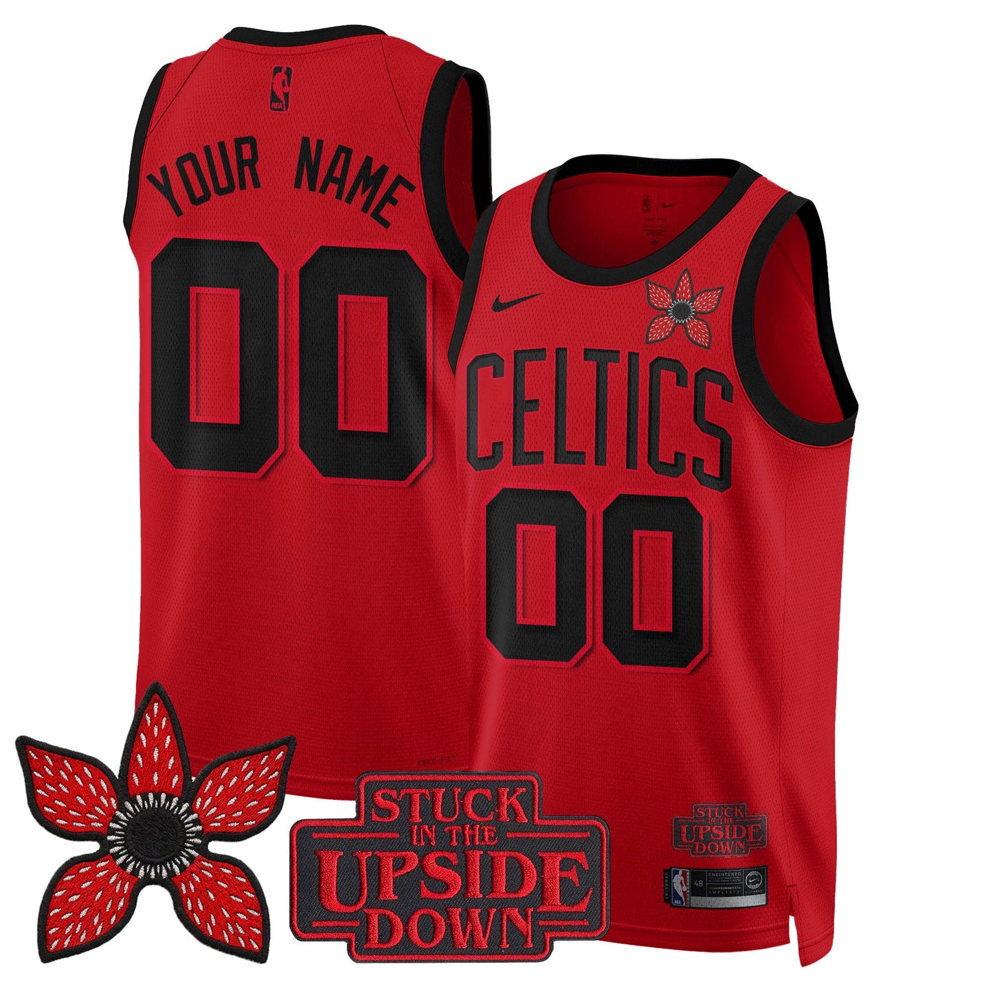 Custom BOS 'Stranger Things Edition' Swingman Jersey - Stitched