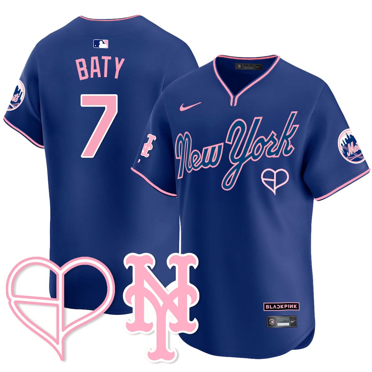 New York Mets BLΛƆKPIИK 2025 Limited Jersey - All Stitched