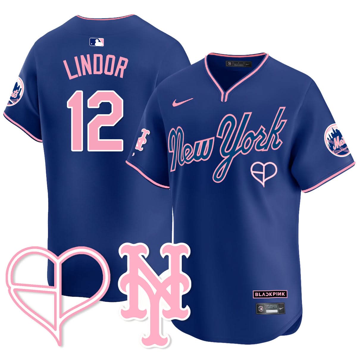 New York Mets BLΛƆKPIИK 2025 Limited Jersey - All Stitched