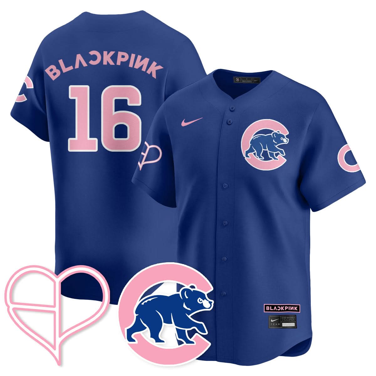 Chicago Cubs BLΛƆKPIИK 2025 Limited Jersey - All Stitched