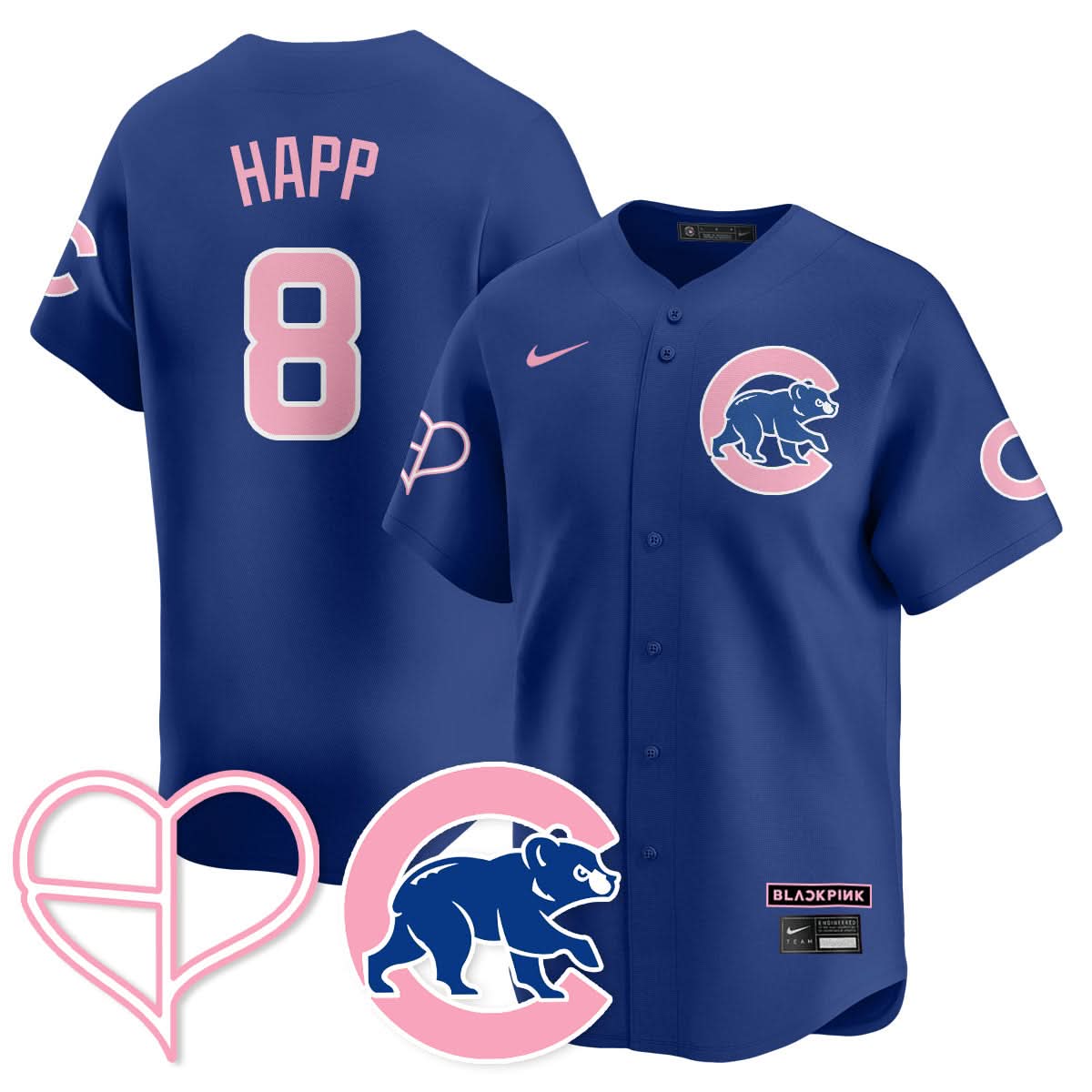 Chicago Cubs BLΛƆKPIИK 2025 Limited Jersey - All Stitched
