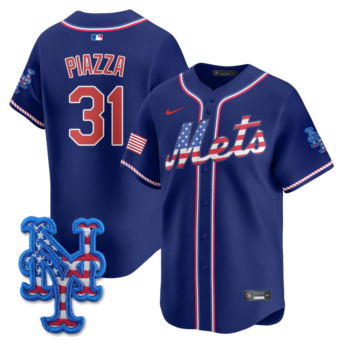 New York Mets 2025 Fourth of July Jersey - All Stitched