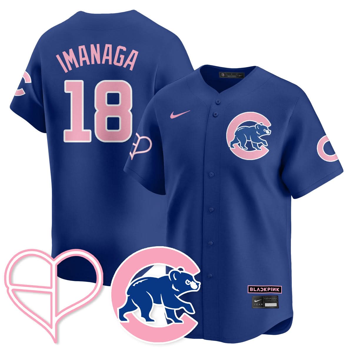 Chicago Cubs BLΛƆKPIИK 2025 Limited Jersey - All Stitched