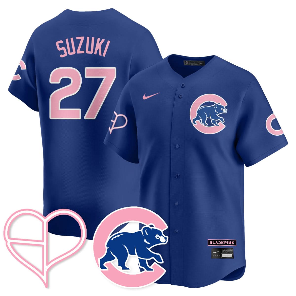 Chicago Cubs BLΛƆKPIИK 2025 Limited Jersey - All Stitched