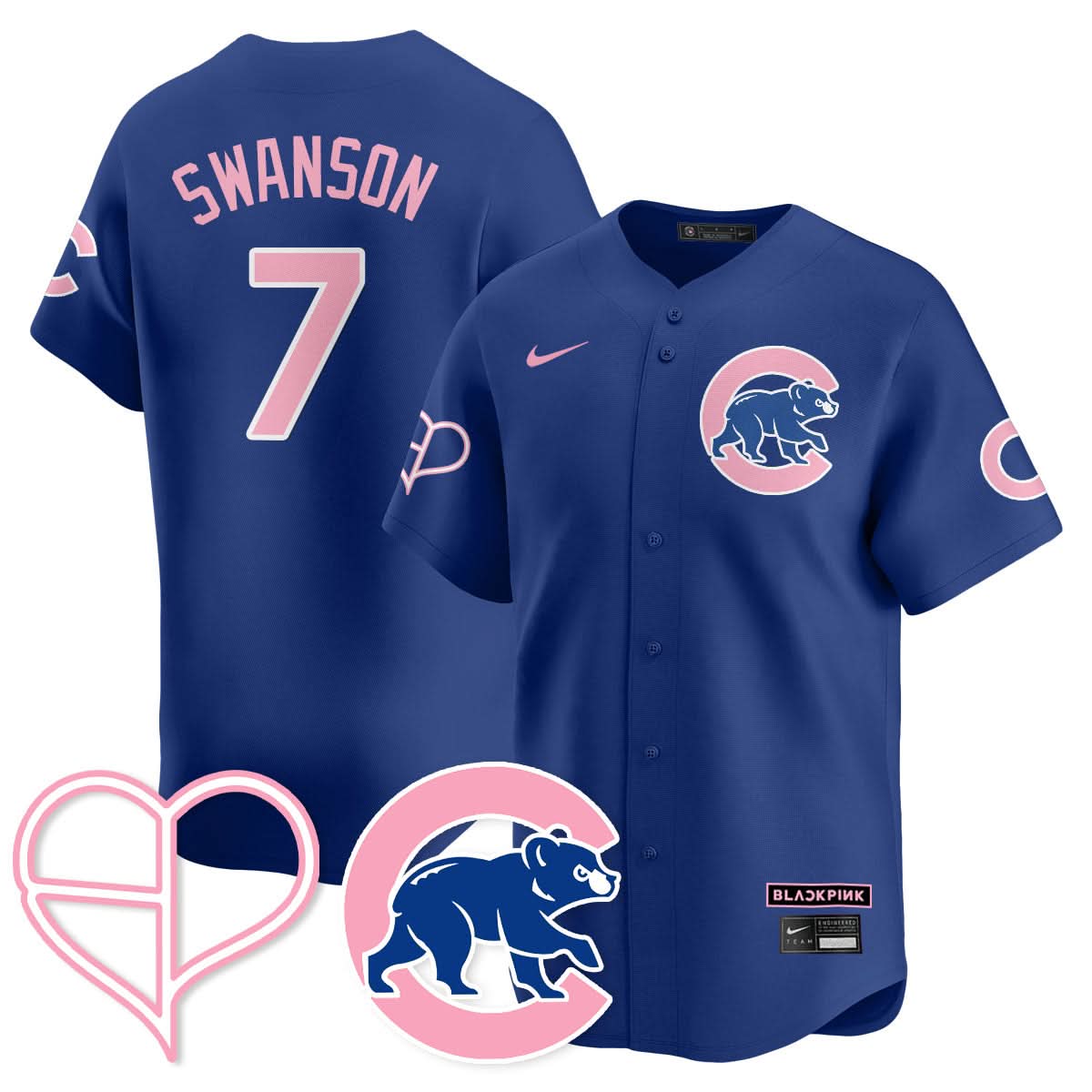 Chicago Cubs BLΛƆKPIИK 2025 Limited Jersey - All Stitched