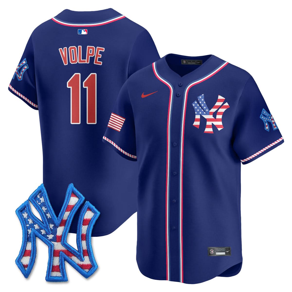 New York Yankees 2025 Fourth of July Jersey - All Stitched