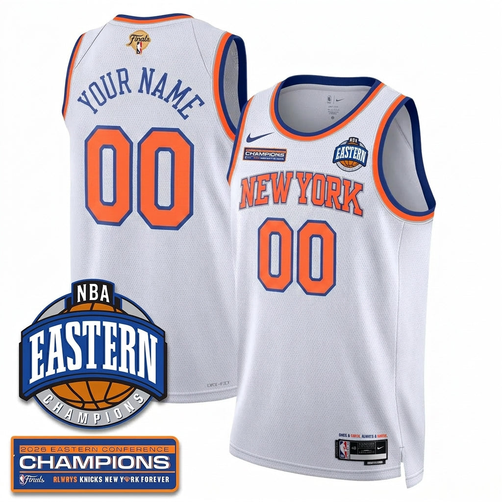 NYK 2026 NBA Eastern Conference Champions Vapor Custom Jersey - Stitched